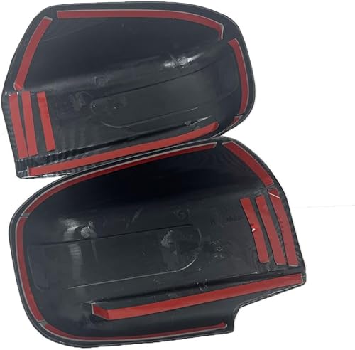 Miniatura 4 de Para 2003 2004 2005 2006 2007 Honda Accord negro brillante ABS fibra de carbono estilo espejo retrovisor lateral cubre los ajustes