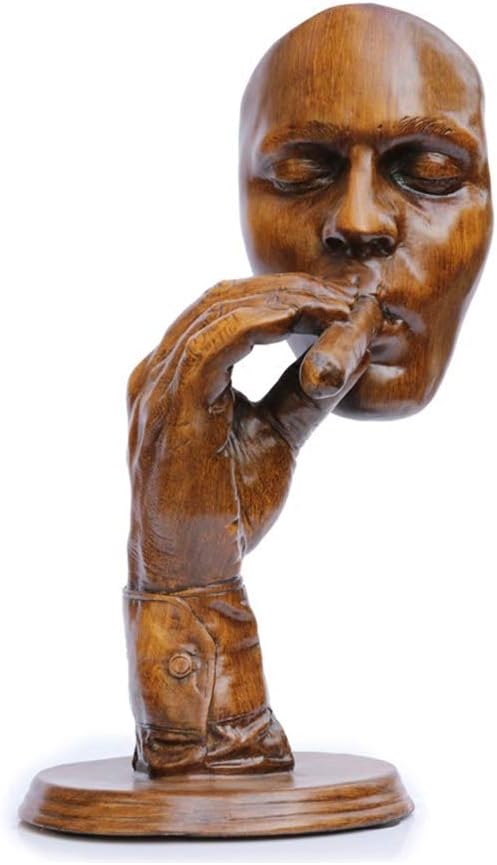 Abstract Character Sculpture Ornaments Face Modern Creative Personality Home Furnishings Simple Nordic Home Decorations Smoking Cigars