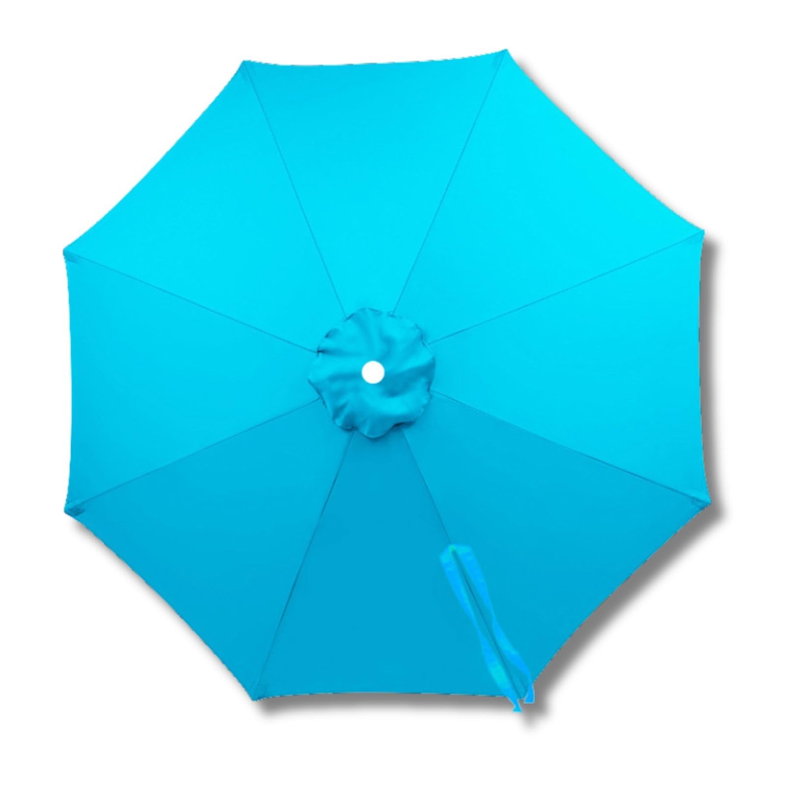 Patio Umbrella Replacement Canopy 7ft/8.2ft/10ft/11.5ft/13ft Outdoor Umbrella Replacement Top Cover for 8 Ribs UV Protective Parasol Fabric Cover for Market Table Backyard(Light blue,2.3m/7.5ft)