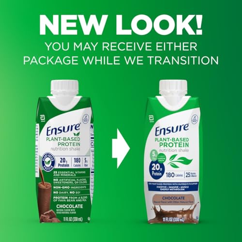 Ensure Plant-Based Protein Shake With 20g Protein, 5g Fiber, Ready to Drink, Chocolate, 11 Fl Oz, 12 Pack - image 2