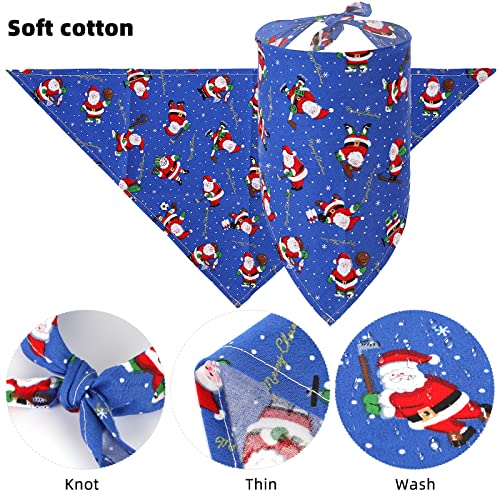 Wisolt Christmas Dog Bandanas for Small Large Dogs Cat Adjustable Dog Neckerchief Scarf Bibs Plaid Puppy Bandana for Dog Party Gifts - Image 4
