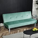 Überall anwendbar – Das Sofa lässt sich ausklappen, wodurch eine Schlafmöglichkeit entsteht und Gäste können so beherbergt werden. Dank dieser Funktion kann dieses Sofa überall verwendet werden: Wohnzimmer, Arbeitszimmer, Büro und dergleichen;
