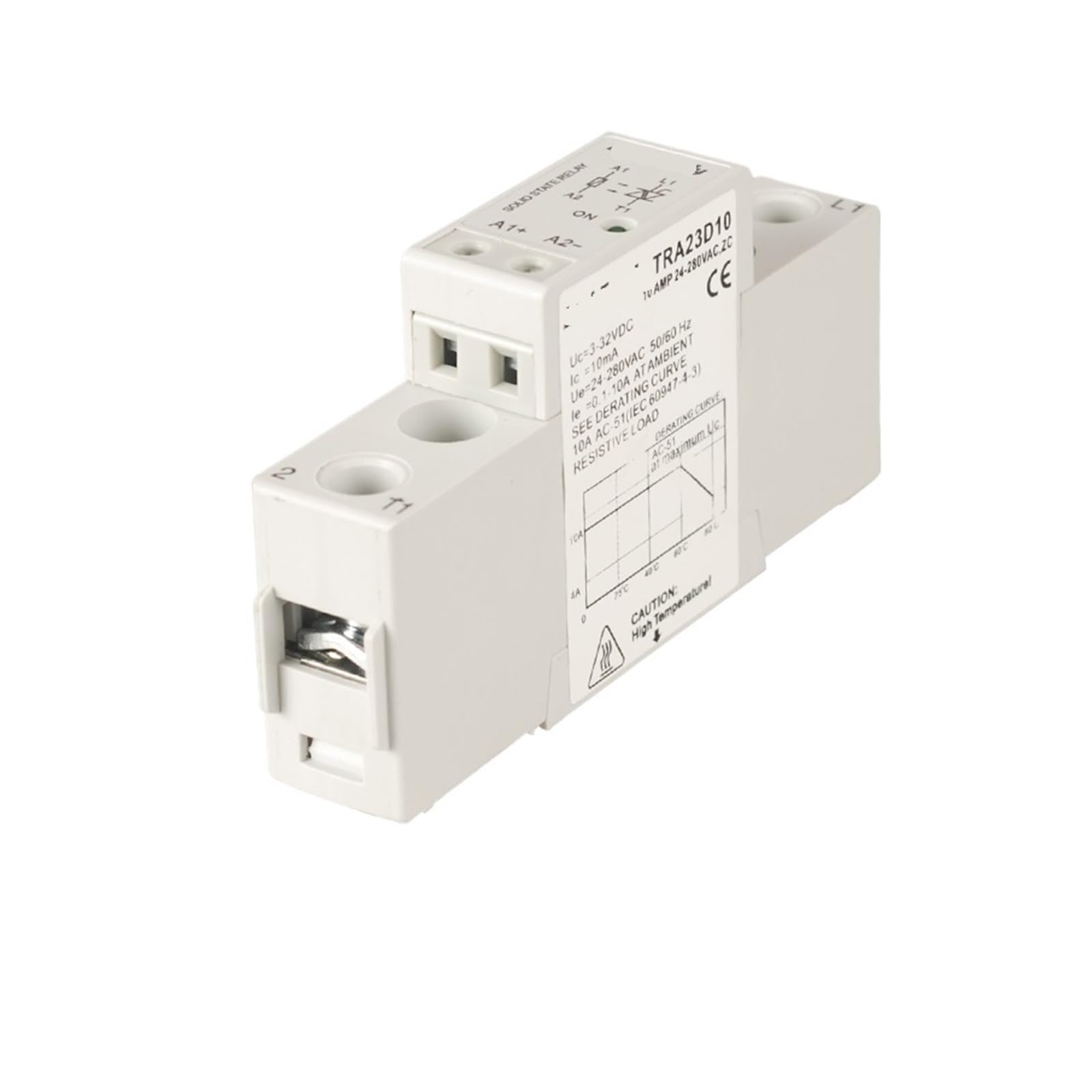 Relé de voltaje TRA23D10 para automatización del hogar y control de iluminación CA 4