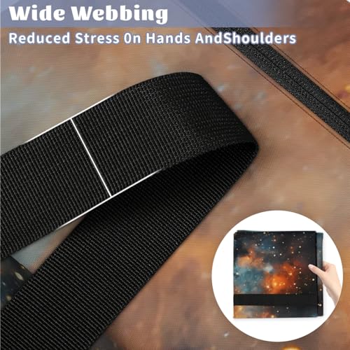 Fantastic Galaxy Extra Large Moving Bags Heavy Duty Storage Bags Bright Galaxy Cloth Wrap Around Handles Double Zipper Reusable Convenient Foldable Storage Tote for Travel Camping Space Save4