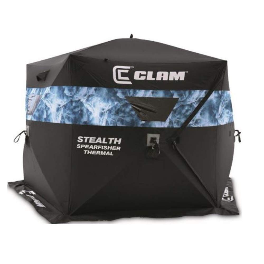 Buy CLAM 10947 Stealth Spearfisher Thermal 9 Foot Pop Up Ice Fishing