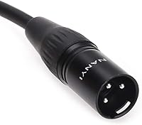 Vista 6 de NANYI Cable de micrófono XLR hembra a XLR macho, 1.6 pies