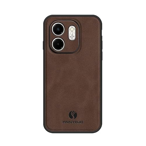linsuyu Case Compatible with Infinix Smart 9 4G, Compatible with Infinix Hot 50i 4G Matte Leather Phone Case Brown.