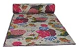Photo Gallery handicrunch indiano decorative kantha trapunta 100% cotone reversibile copriletto patchwork king size gudri, 90 x 108 pollici Photo Gallery handicrunch indiano decorative kantha trapunta 100% cotone reversibile copriletto patchwork king size gudri, 90 x 108 pollici