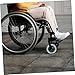 NOLITOY 2pcs 8-Inch Front Wheelchair Wheels Replacement Solid Swivel Wheels for Manual Wheelchairs Compatible for Mobility Support