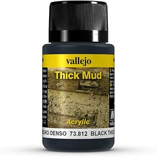 Vallejo Weathering Effects 73812 Black Thick Mud (40ml)