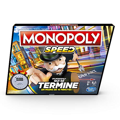 Monopoly Speed - Jeu de Societe - Jeu de Plateau - Version Française E7033101