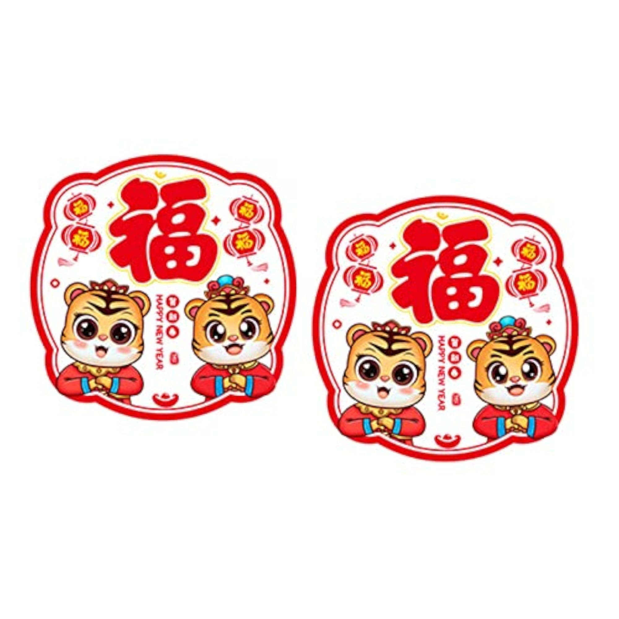 New Year Spring Wall Stickers Door Murals