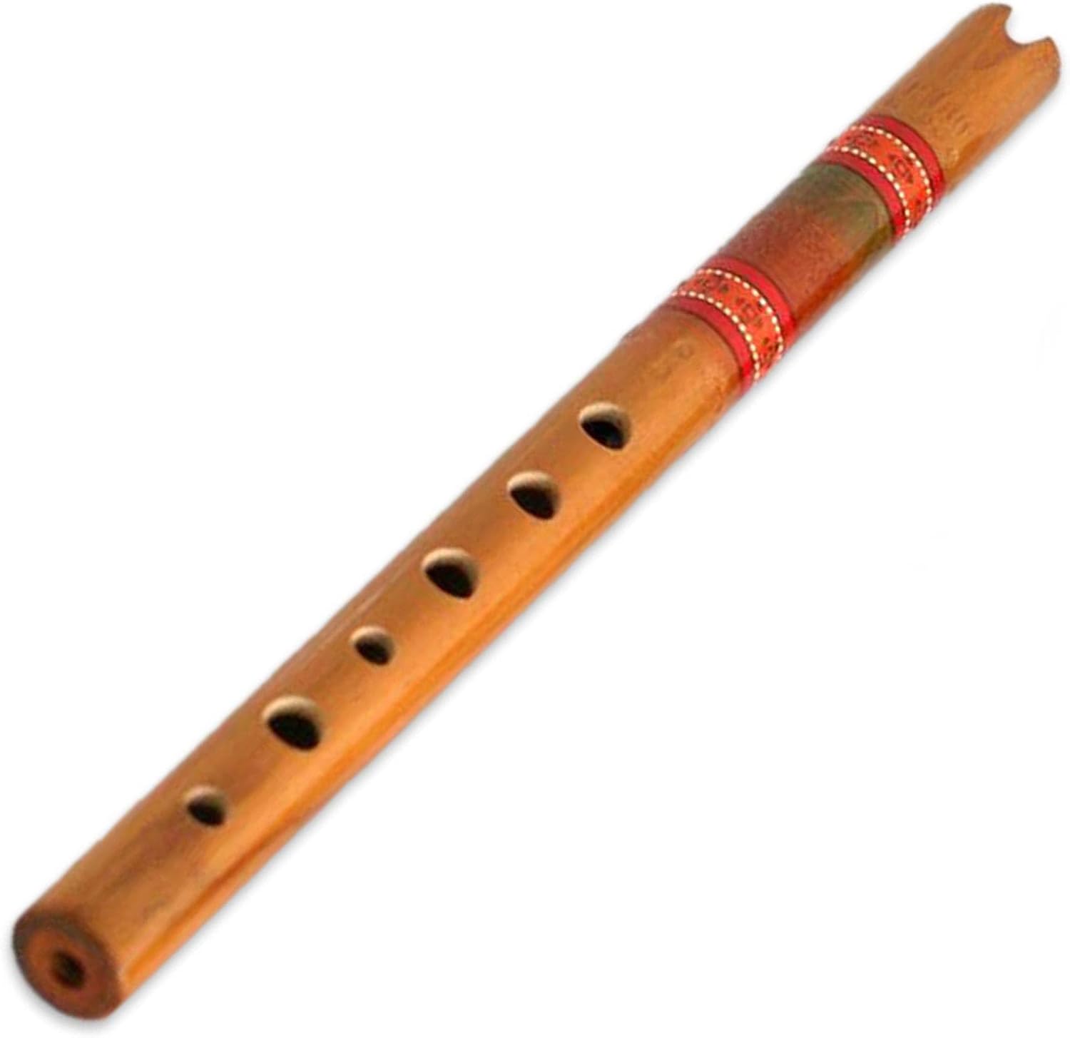 NOVICA Handcrafted Wood Andean Quena Flute with Carrying Case, 'Peace Flute'