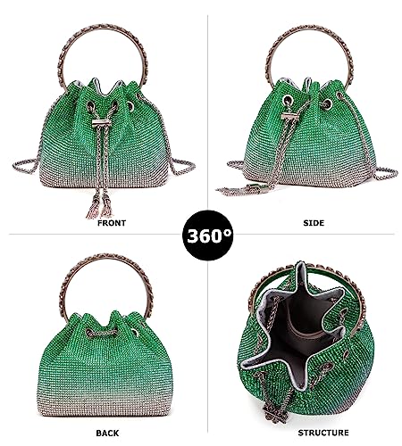 Image of Sweetovo Bling Crystal Rhinestone Purse for Women Sparkly Clutch Handbag Crossbody Bag for Evening Wedding Party Prom