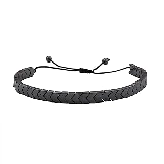 FUTIMELY Magnet Black Gallstone Love Arrow Braided Rope Bracelet for Men Women Teens,Arthritis Pain Relief Carpal Tunnel Magnet Therapy Bracelet, 5.5 inches, magnet, magnet