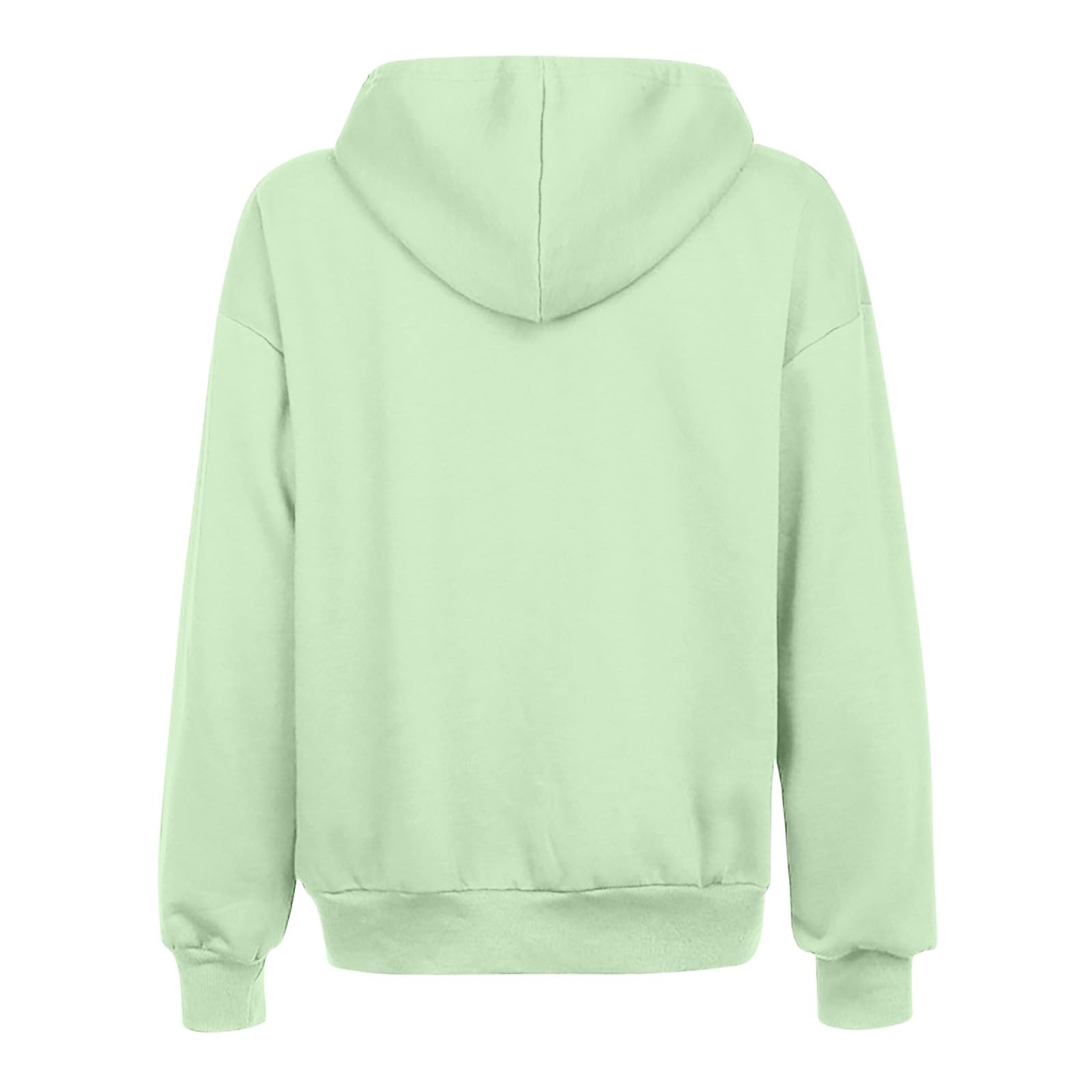 Generico Sweat-shirt pour femme avec fermeture éclair et capuche, automne