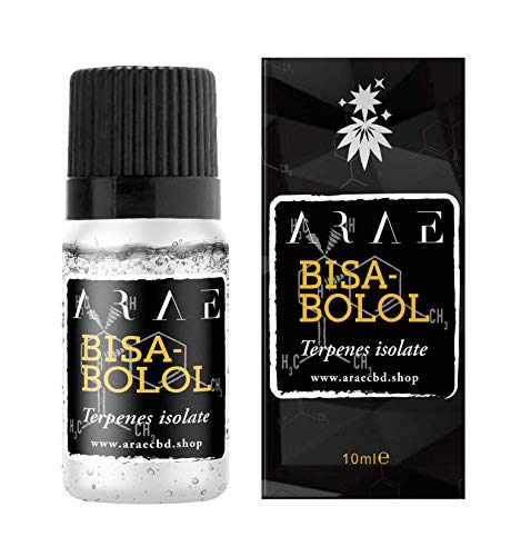 ARAE - Terpeno Puro Alfa Bisabolol - 100% puro orgánico de grado alimenticio, fabricado en España, calidad GMP, 10ml