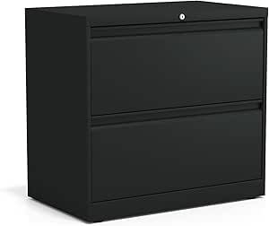 STAPLES 2-Drawer Lateral File Cabinet, Letter & Legal Size Documents, Lockable, 30