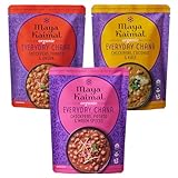 Maya Kaimal Maya Kaimal Paquete Variedad De Chana Indio Orgánico Diario - 10Oz, Paquete De 3-3 Sabores: Tomate Y Cebolla,...