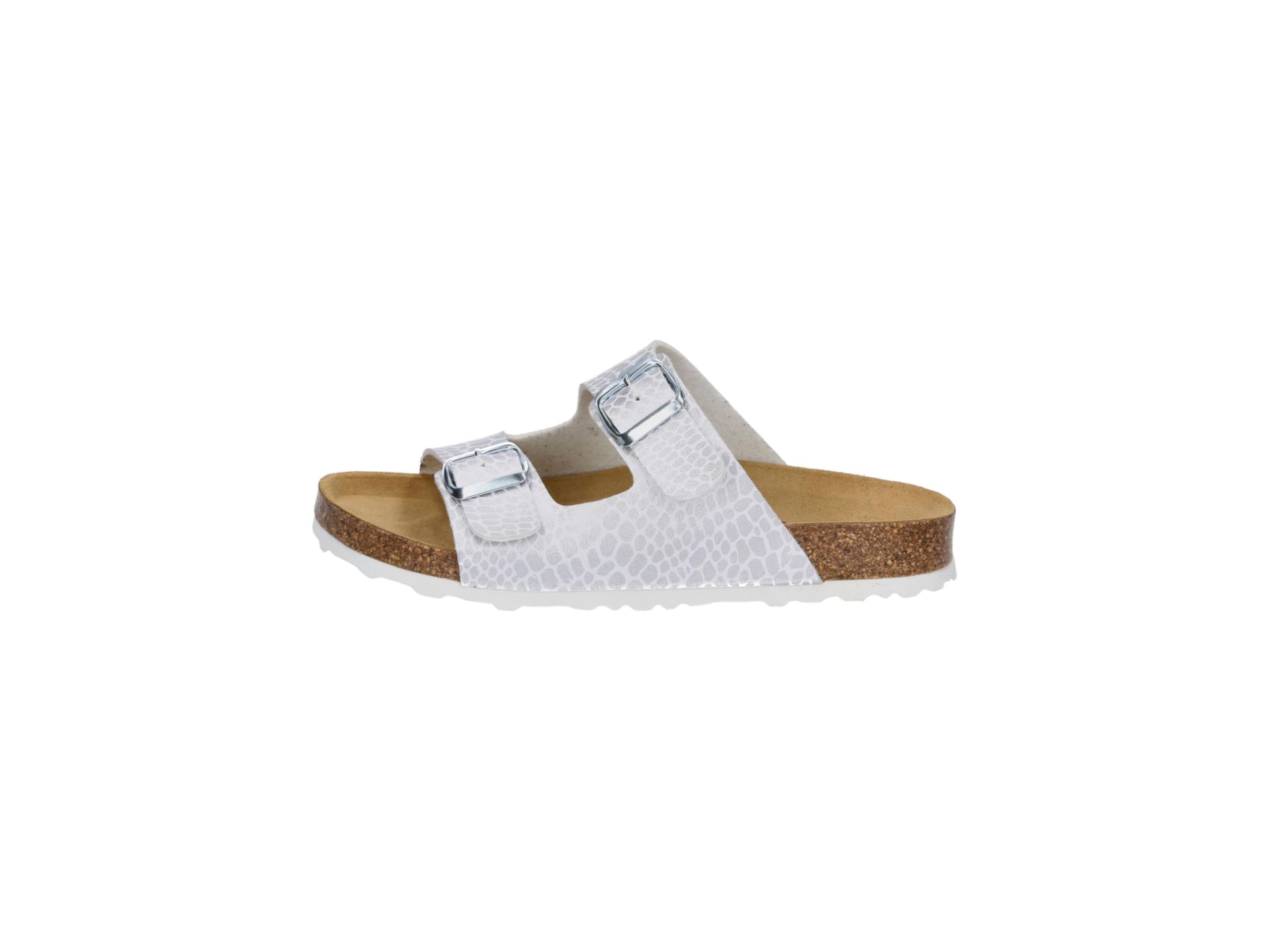 Lico Ciabatte Donna Bioline Platino, Bianco Argento, 37 EU