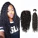 Beauty Forever Hair 8A Malaysian Jerry Curly Hair Weave 3 Bundles With Closure Free Part 100% Unprocessed Human Virgin Remy Hair Deals Natural Color 20 22 24+18 inch Free Part Closure