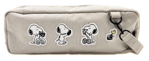 �}�����N���t�g SNOOPY �`�F�L���[ �y�����C�g�z���_�[ �O���[ W29×H10.5×D8cm CKI-016