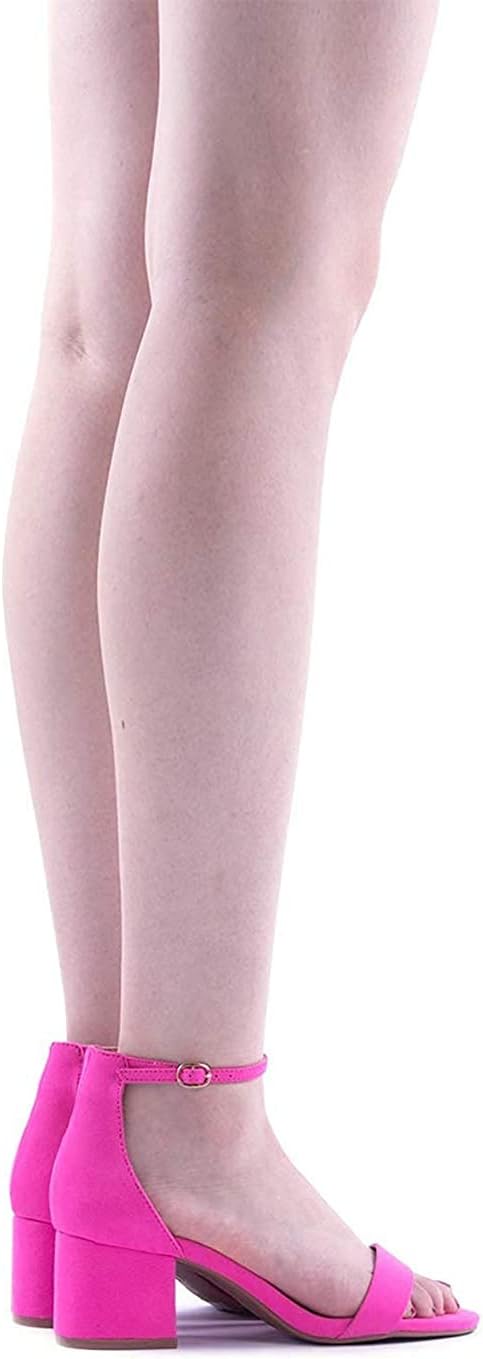 DREAM PAIRS Womens Low-Chunk Low Heel Pump Sandal - Image 8