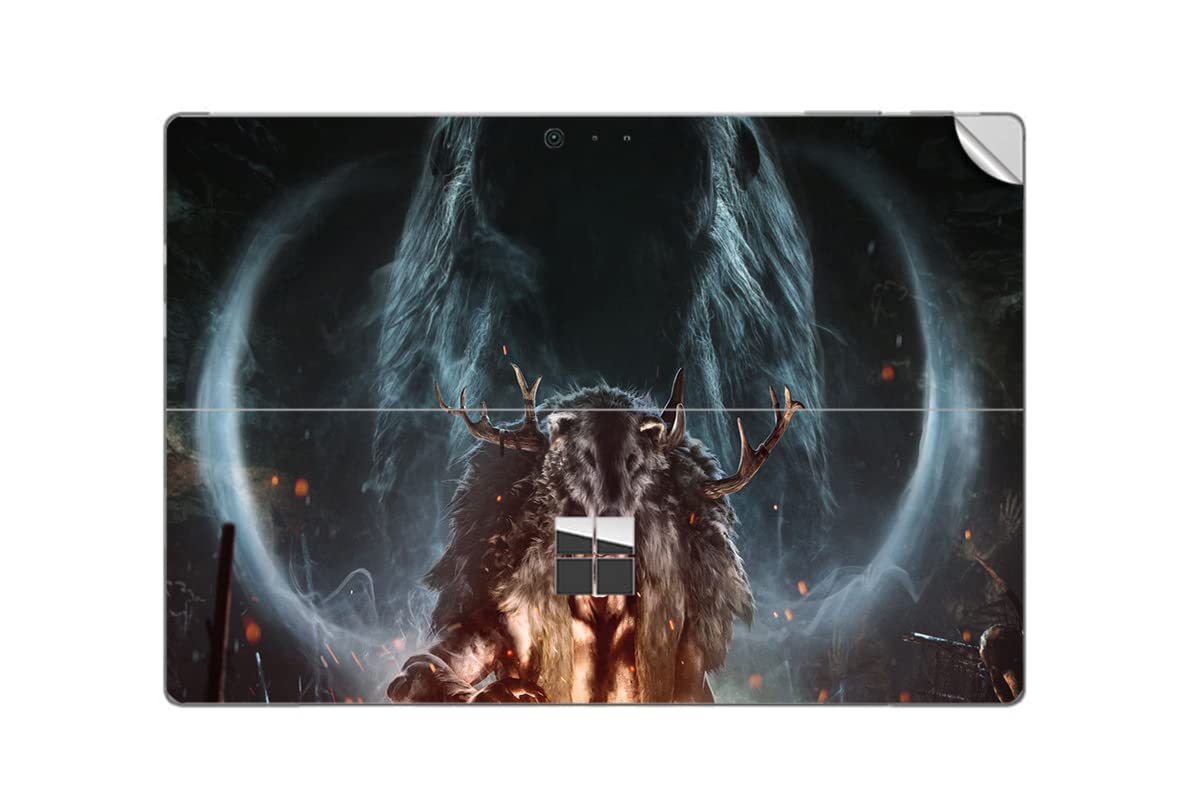 GADGETS WRAP Printed Vinyl Top Only Skin Sticker Decal for Microsoft Surface Pro 2017 - Far Cry Primal Legend of The Mammoth Missions
