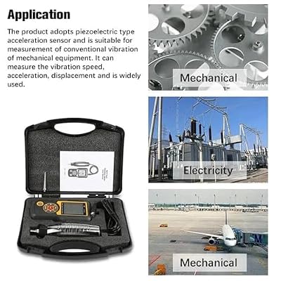 Digital Vibration Meter Split Type Acceleration Sensor for Mechanical Testing Precision Measurement Tool Portable Analyzer for Machinery Maintenance Engineering Applications