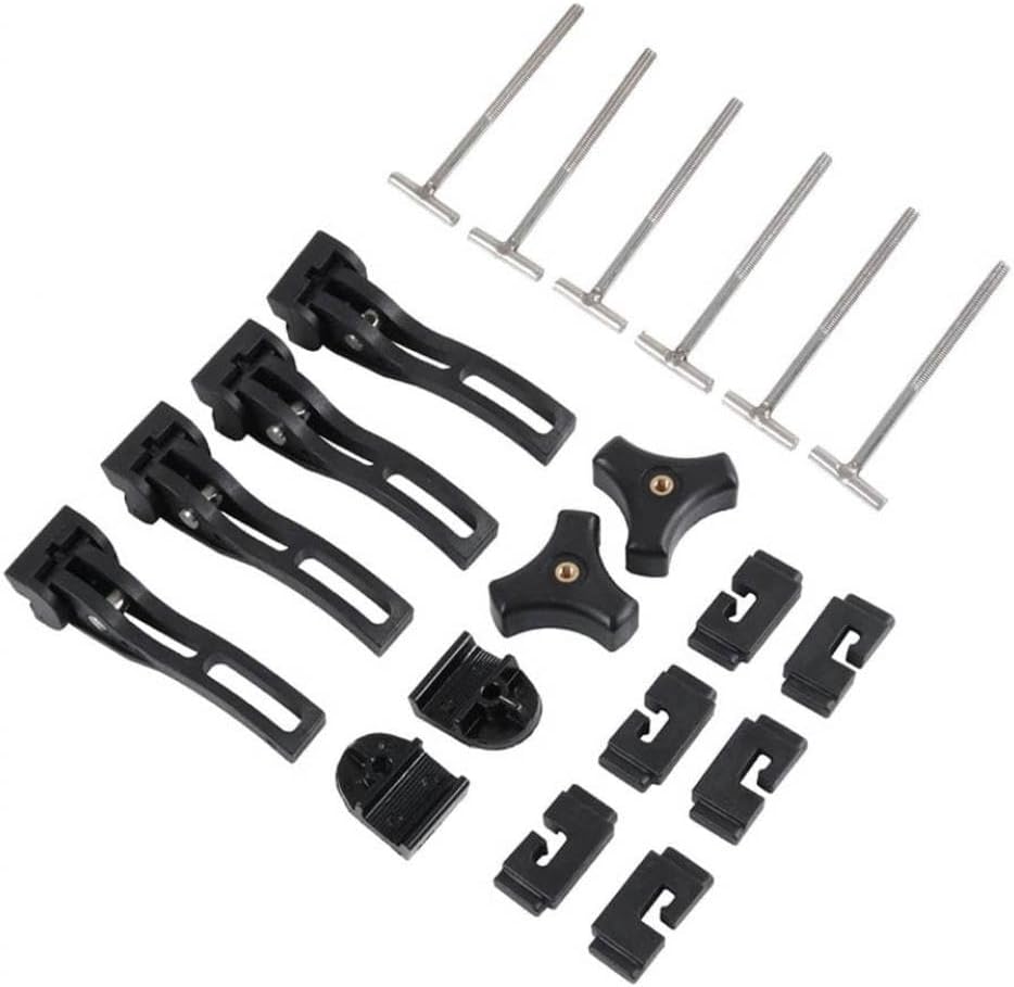 Universal Replacement and Accessory Kit for Hard Tri Fold Tonneau Pickup Bed Cover Rear Front Clamp T Bolts