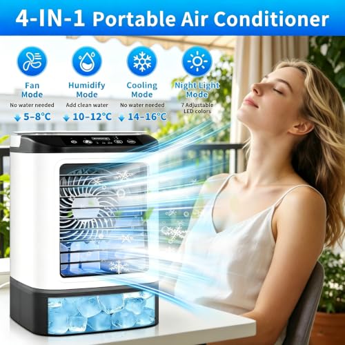 Buy Evaporative Air Cooler: 4-in-1 Portable Mini Air Conditioner Fan with 3 Speeds Buy Evaporative Air Cooler: 4-in-1 Portable Mini Air Conditioner Fan with 3 Speeds – generic