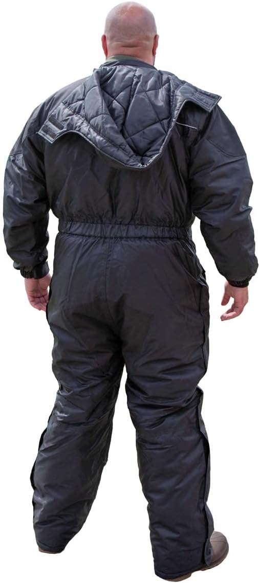 Mossi, Parent-790, Men's One Piece Snowsuit 1 Piece Snow Suit Black Winter Snowmobile Hunting