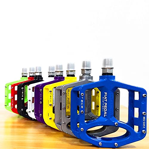 Bike Pedals Magnesium Alloy Road Bike Pedals Ultralight Mtb Bearing Bicycle Pedal Bike Parts Accessories 8 Color Optional Pedals (Color : Green) #TOP1
