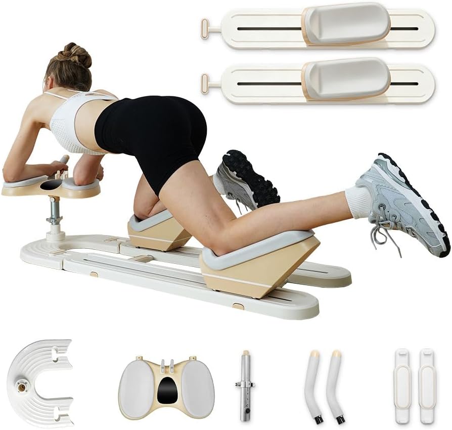Sams E shop Spinal Decompression Stretching Bench, Foldable, 8.4 kg, ABS, White, 1240x455x320 mm, 100 kg Capacity