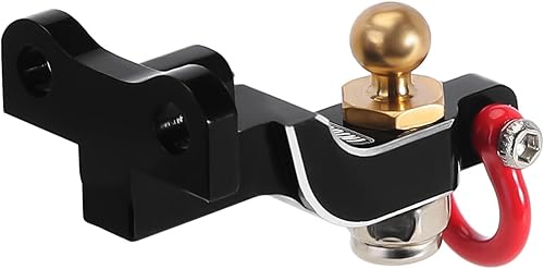 Miniatura 4 de INJORA Receptor de enganche de caída de 0.11 oz, enganche de aluminio CNC para 1/18 RC Crawler TRX4M actualización, 2 unidades