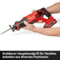 Einhell Professional Akku-Universalsäge TP-AP 18/28 Li BL Power X-Change (18 V, Brushless, 28 mm Hubhöhe, 2.500 min-1, 20 cm Schnitttiefe Holz, drehbarer Griff, inkl. 4,0 Ah Akku + Ladegerät) – Ansicht 8