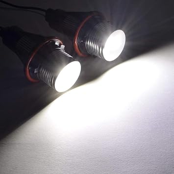 2pcs Error Free LED Angel Eyes Marker Lights Bulbs Compatible for BMW E39 E53 E60 E61 E63 E64 E65 E66 E87 525i 530i xi 545i M5