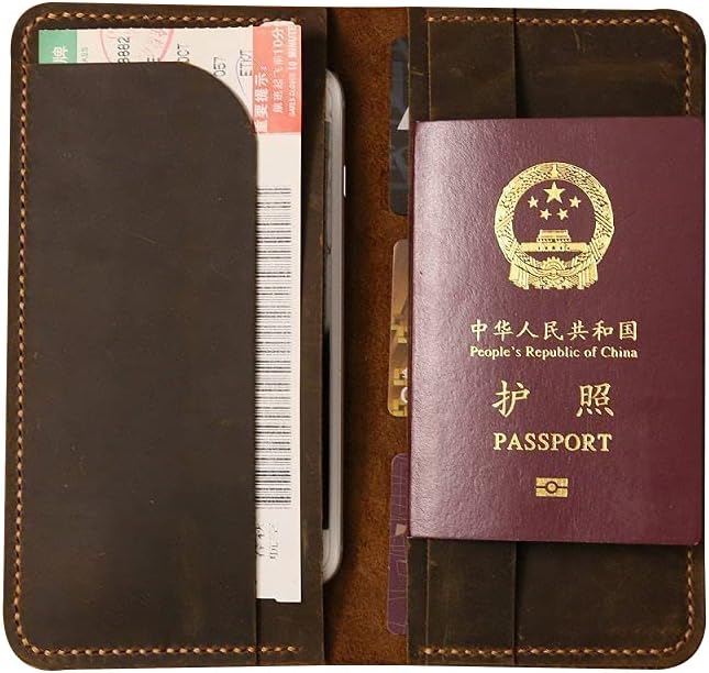 Personalized Distressed Genuine Leather passport wallet holder case/travel document holder/boarding pass holder/travel wallets -TW005S
