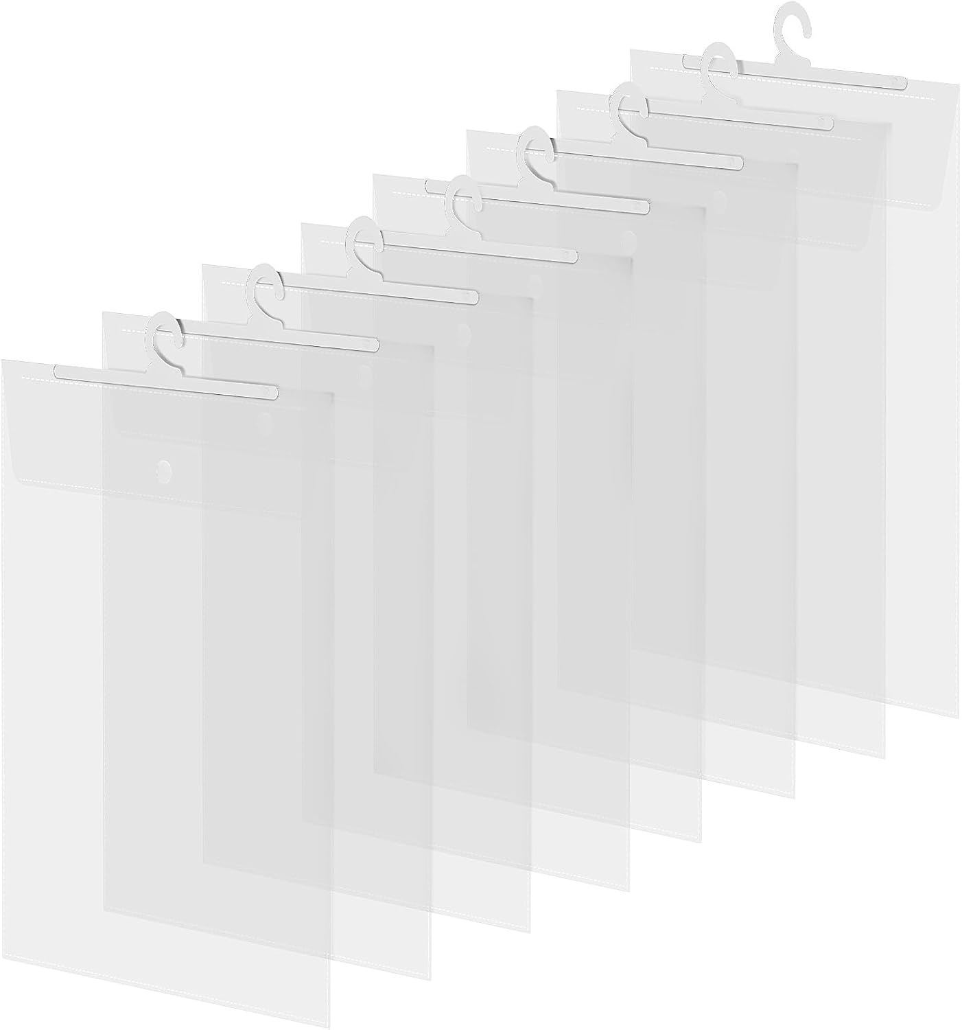 TEHAUX Hanging Storage Bags with Hangers Large Capacity Waterproof Closet Organizer for Clothes Accessories Space Saving in Home Classroom and Travel