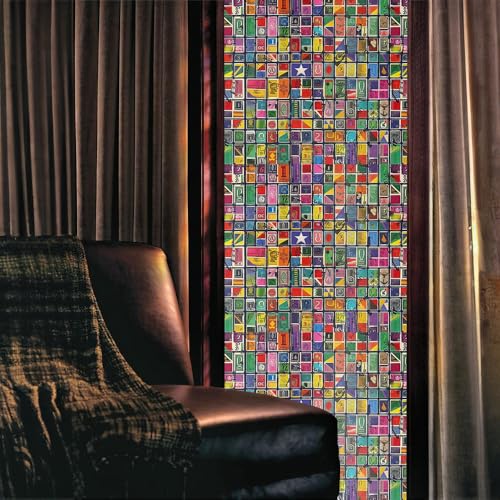 Vinilo decorativo autoadhesivo para ventanas 15.7x118 in miniatura 2