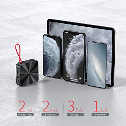 Konfulon Portable Charger 10000Mah Power Bank, Iphone Charger,Ultra Compact Backup Battery With Built In Cable Compatible With Iphone 11/Xs/Xr/X/8/8P/7/6/6S #TOP5