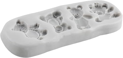 Miniatura 9 de Sijiangmold Molde de silicona para el día de San Valentín, molde de fondant de oso lindo oso de chocolate para decoración de pasteles, decoración de