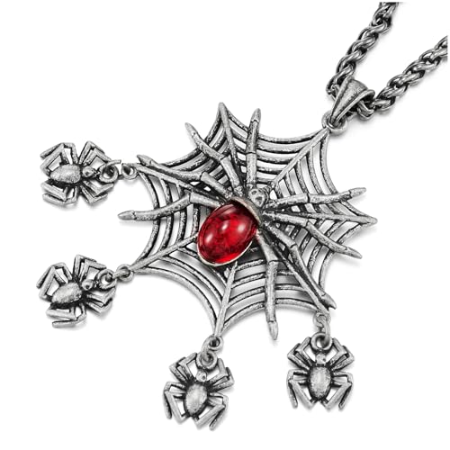 Pendentif toile d'araignée argent vieilli pour homme en finir avec les bijoux banals