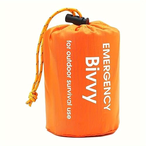 Emergency Sleeping Bag Portable Thermal Bivy Sack Waterproof Lightweight Blanket