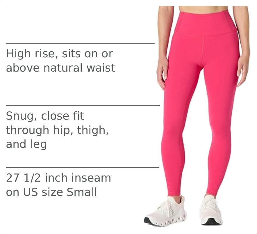 Amazon Essentials Women's Active Total Train Gym Workout Leggings, Hot Pink, X-Large - image 4