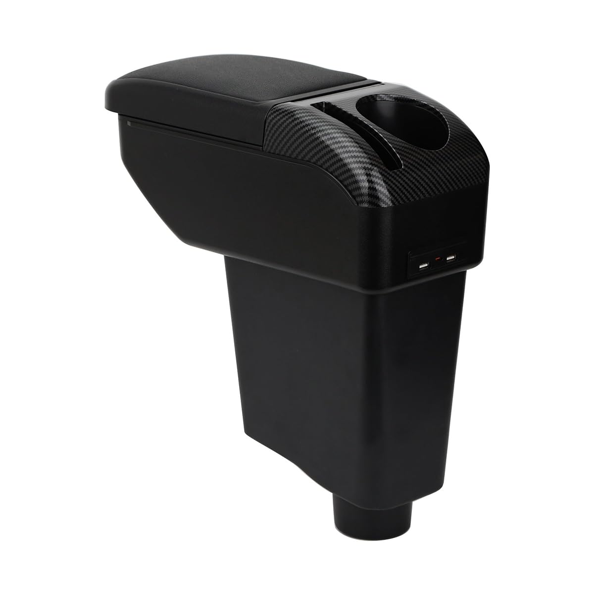 ZENVI Braccioli Compatible with Renault Dacia Captur Braccioli 2013-2016 Console Centrale Organizer Immagazzinaggio Scatola Utilizzabile Per Autisti Supporto Gomito(Stile Nero)