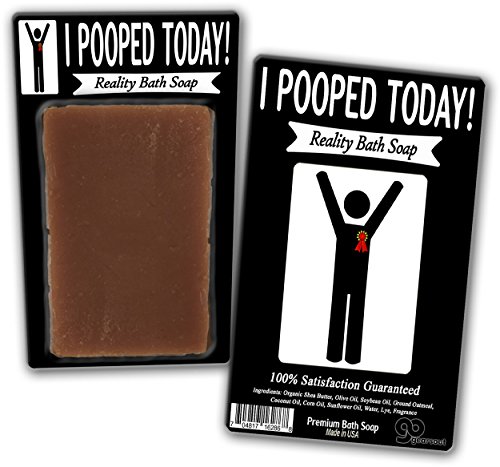 I Pooped Today Soap Chocolate Bath Soap Poop Gags For Women Men Chocolate Novelty Soap Secret Santa Unisex White Elephant Stocking Stuffers For Men Retirement Gags Over-The-Hill Birthday #TOP1