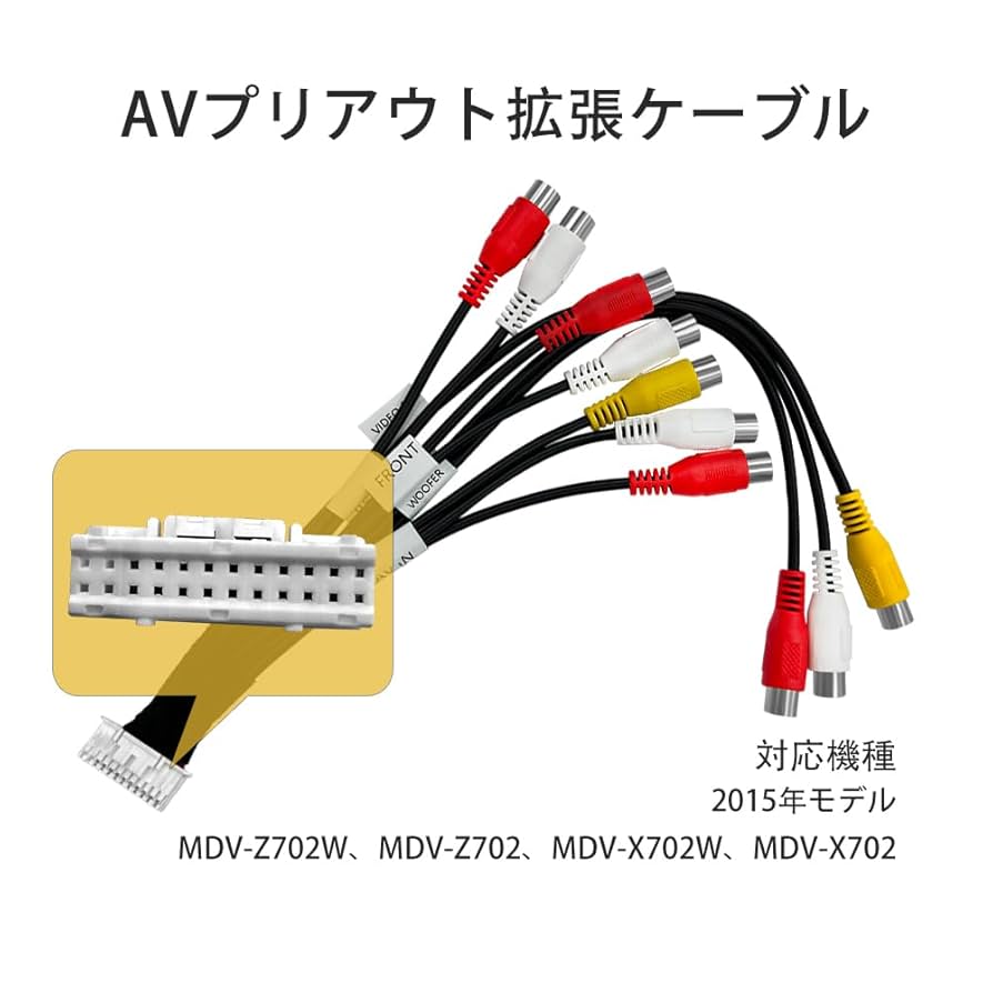 KENWOOD MDV-Z702W プリアウト純正ケーブル（未使用）おまけ付き KENWOOD MDV-Z702W プリアウト純正ケーブル（未使用）おまけ付き