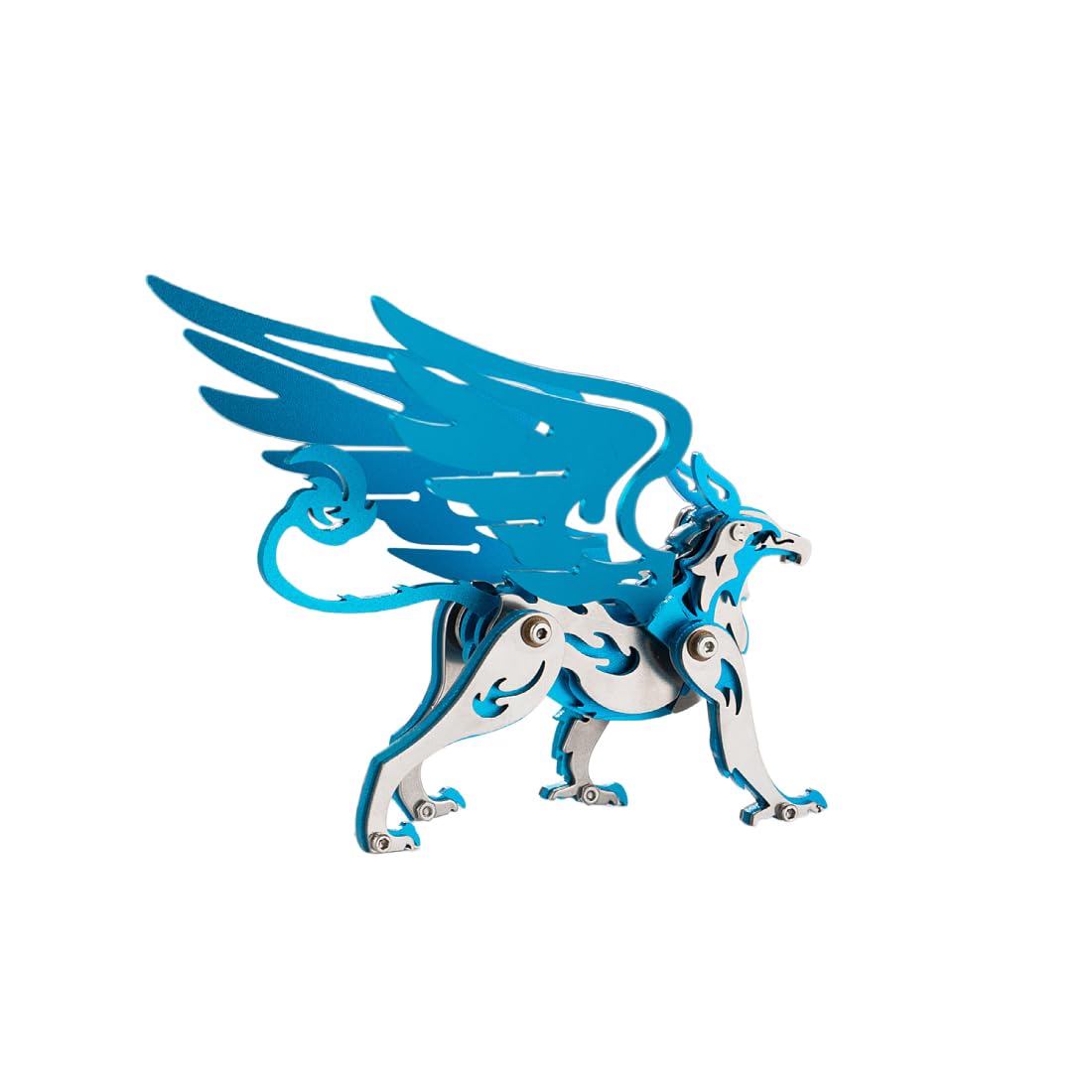 3D Metal Puzzle Beasts Model Kit, 45PCS 3D Assembly Mechanical New Griffons Building Kit, Unique Desk Creative Art Decorations Gift for Adults
