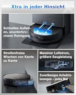 ECOVACS DEEBOT X11 Pro OMNI Robot Aspirapolvere Stazione Pulizia con Accessori Kit, Aspirazione 19500Pa, OZMO ROLLER 2.0, TruEdge 3.0, Ascensione massima di 4 cm, ZeroTangle 3.0, Tecnologia PowerBoost